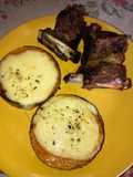 Calabaza al horno con mozzarella