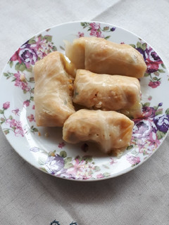 A picture of Stuffed Cabbage Rolls with Carrot and Cumin.