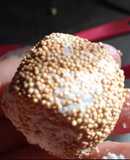 Trufas de Pan, Queso y Maní con rebozado especial