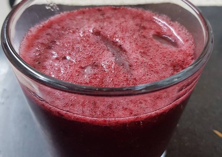 Recipe of Homemade Mixed Berry Fruit juice