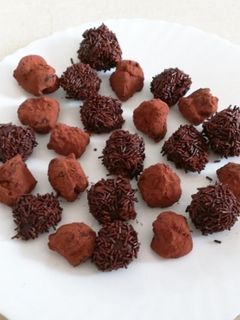 Una foto de Trufas de chocolate caseras!