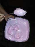 Merengue con gelatina de freza