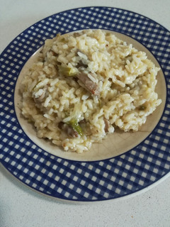 Una foto de Risotto de setas y espárragos verdes (Olla Gm G)