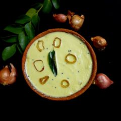 Roasted gram coconut chutney A picture of Roasted gram coconut chutney.
