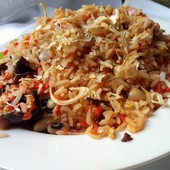 A picture of Shinkafa da wake dafaduka.
