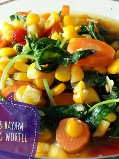 Foto resep Tumis bayam jagung wortel
