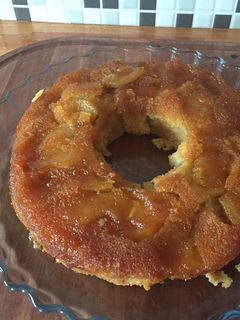 Una foto de Tarta invertida de manzana 🍎