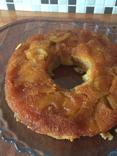 Una foto de Tarta invertida de manzana 🍎