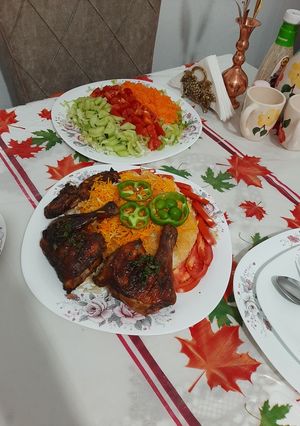 عکسی از دستور ران مرغ بریان🐔