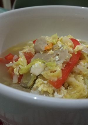 Foto resep Tumis Sawi Putih dan Telur Sederhana