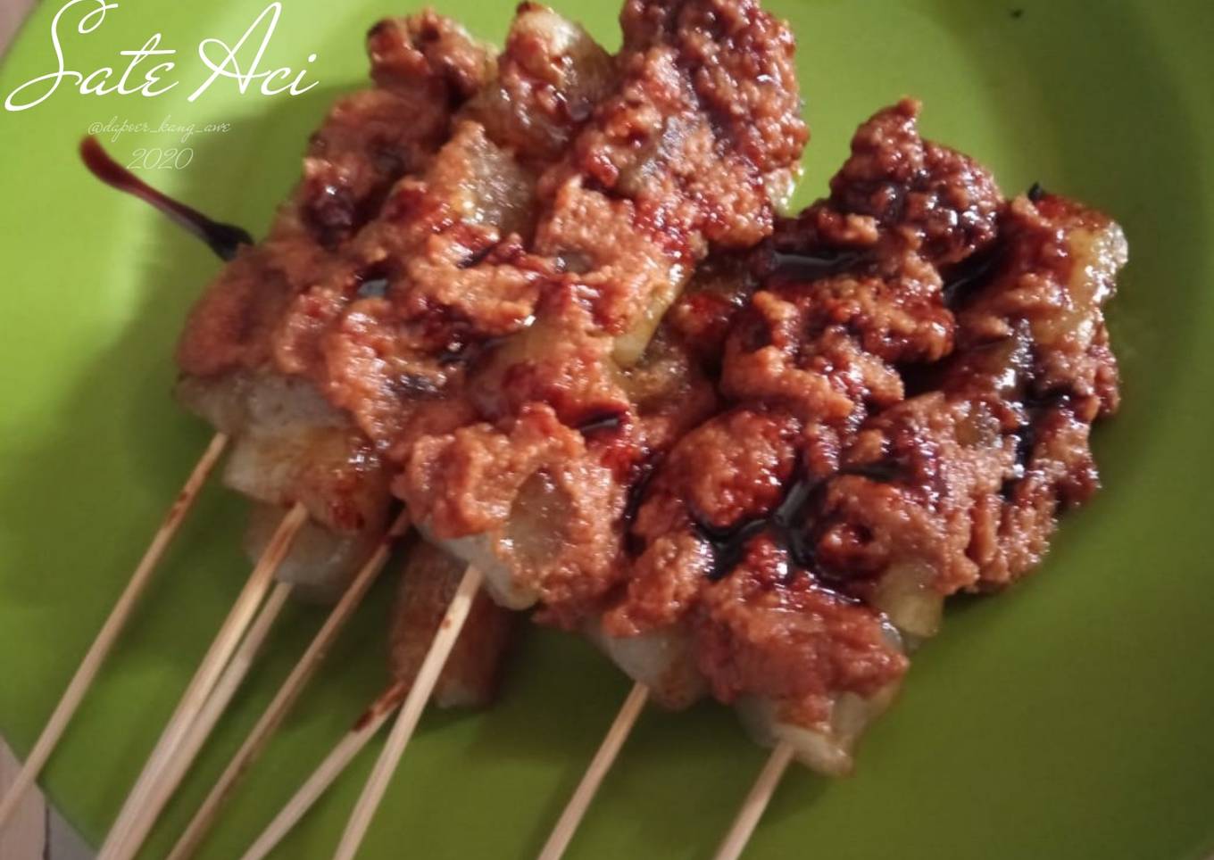 Sate Aci rasa kulit sapi