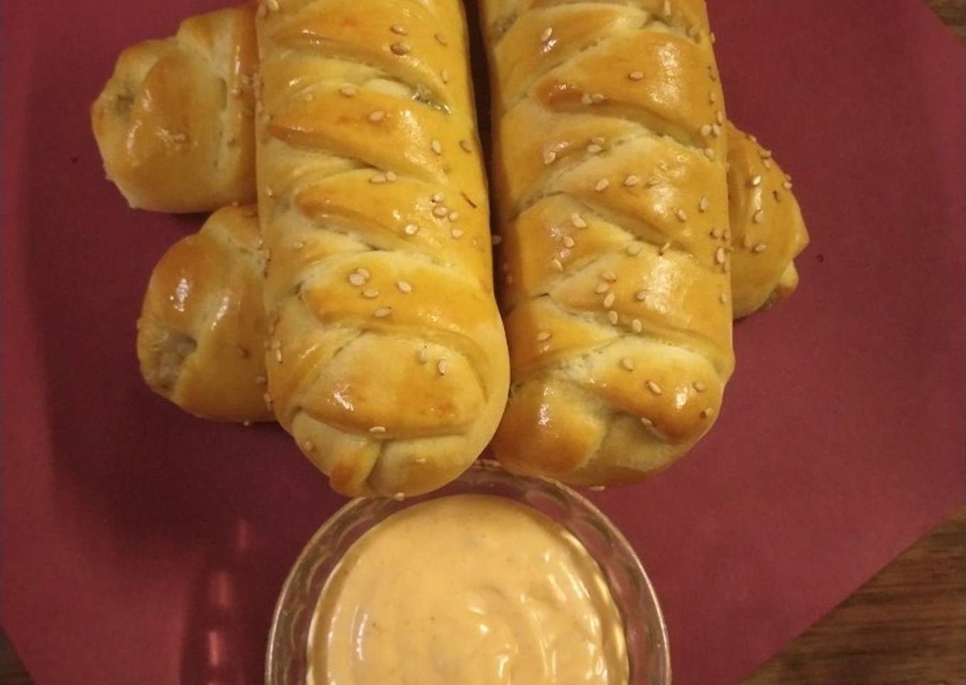 Braided Chicken Bread