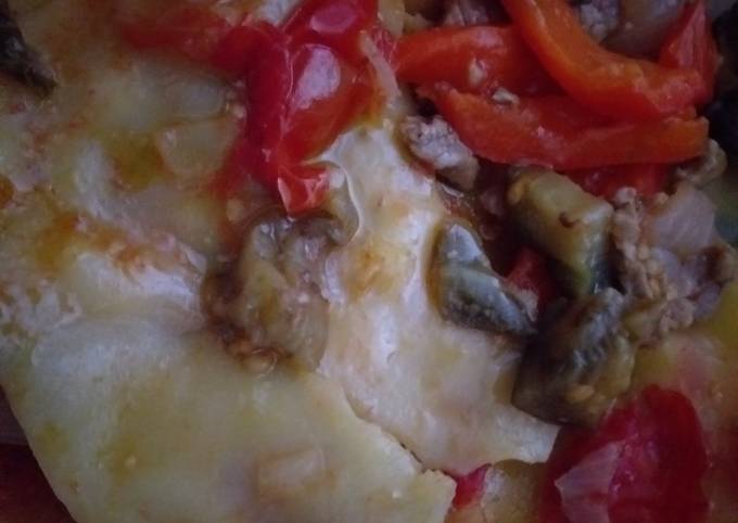 Lasagne con carne e melanzana al forno