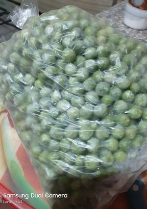 صورة لوصفة تخزين البسله لرمضان