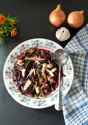 Foto resep Tumis Sawi & Bayam Merah