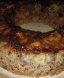 Budín de bananas🍌🍌invertido con mucho caramelo!!