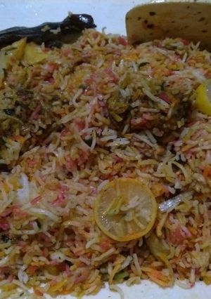 A picture of Chicken biryani 😍.