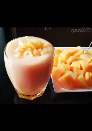 A picture of Muskmelon juice.