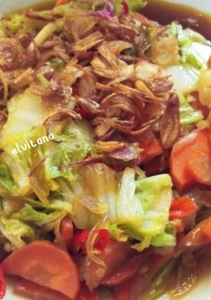 Foto resep Tumis sawi putih ➕ wortel