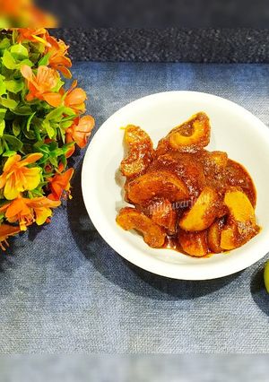 A picture of Amla Achaar / pickle Recipe | Hot & Sweet Indian.