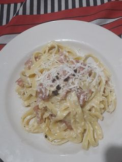 Foto resep Simple Fettuccini carbonara