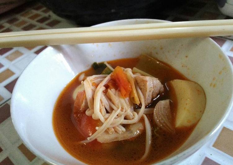 Resep Tomyam (Sup Kuah Pedas Thailand) Anti Gagal