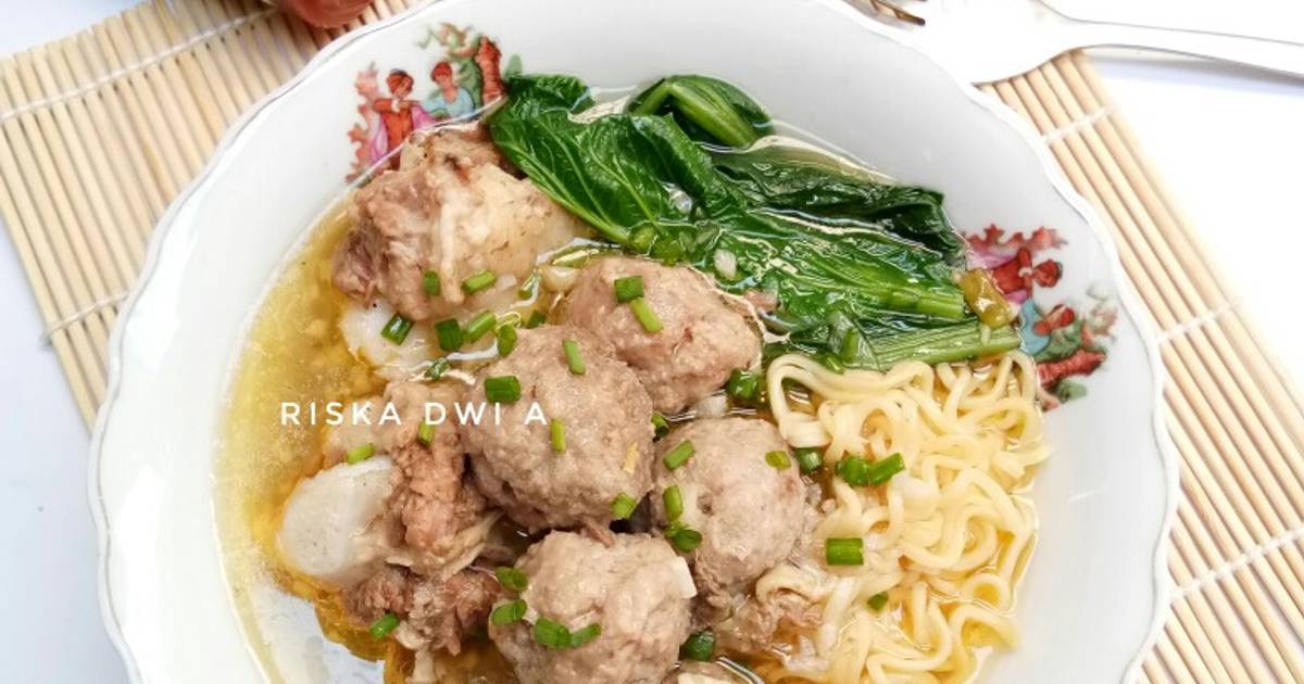 Resep Bakso Sapi Homemade Oleh Riska Dwi A Cookpad