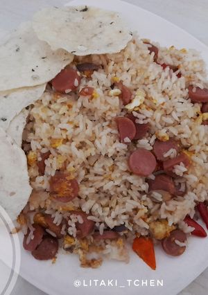 Foto resep Nasi Goreng Sosis Telor
