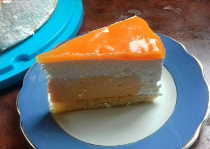 Творожный пирог с апельсинами.