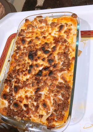 صورة لوصفة لازانيا باللحمه المفرومة 🤤