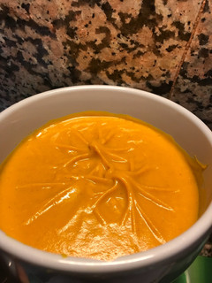 Una foto de Crema de “Halloween” calabaza con toque asado (Con Thermomix)