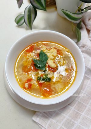 Foto resep Tang hua tang - sup tomat telur
