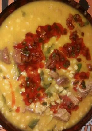 Una foto de Locro de trigo