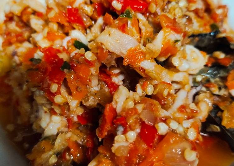 Resep Sambal Cumi Asin Njeritttttt yang Enak Banget