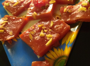 A picture of Watermelon Halwa.