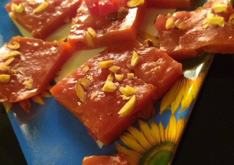 Simple Way to Make Perfect Watermelon Halwa