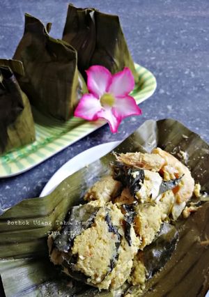 Foto resep Bothok Udang Tahu Tempe Kemangi