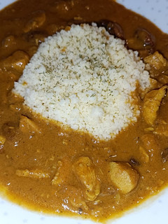 Una foto de Pollo al curry con coco con Thermomix