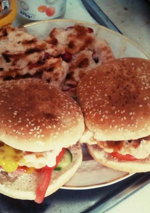 Φωτογραφία της συνταγής Chickenburger από 100 % κίμα φιλέτο κοτόπουλο!