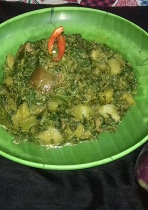বড়ি পালং ঘণ্ট(bori palong ghonto recepi in Bengali) রেসিপির প্রধান ছবি