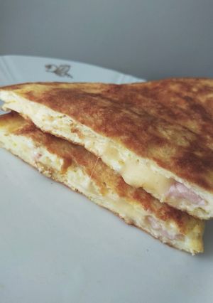 Фото Овсяноблин с начинкой🍳🧀.