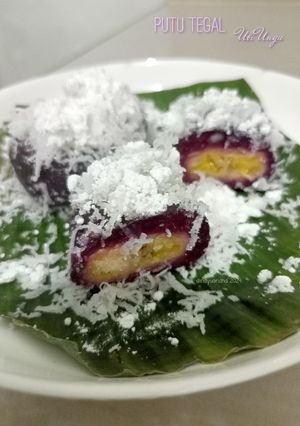 Foto resep Putu Tegal Ubi Ungu