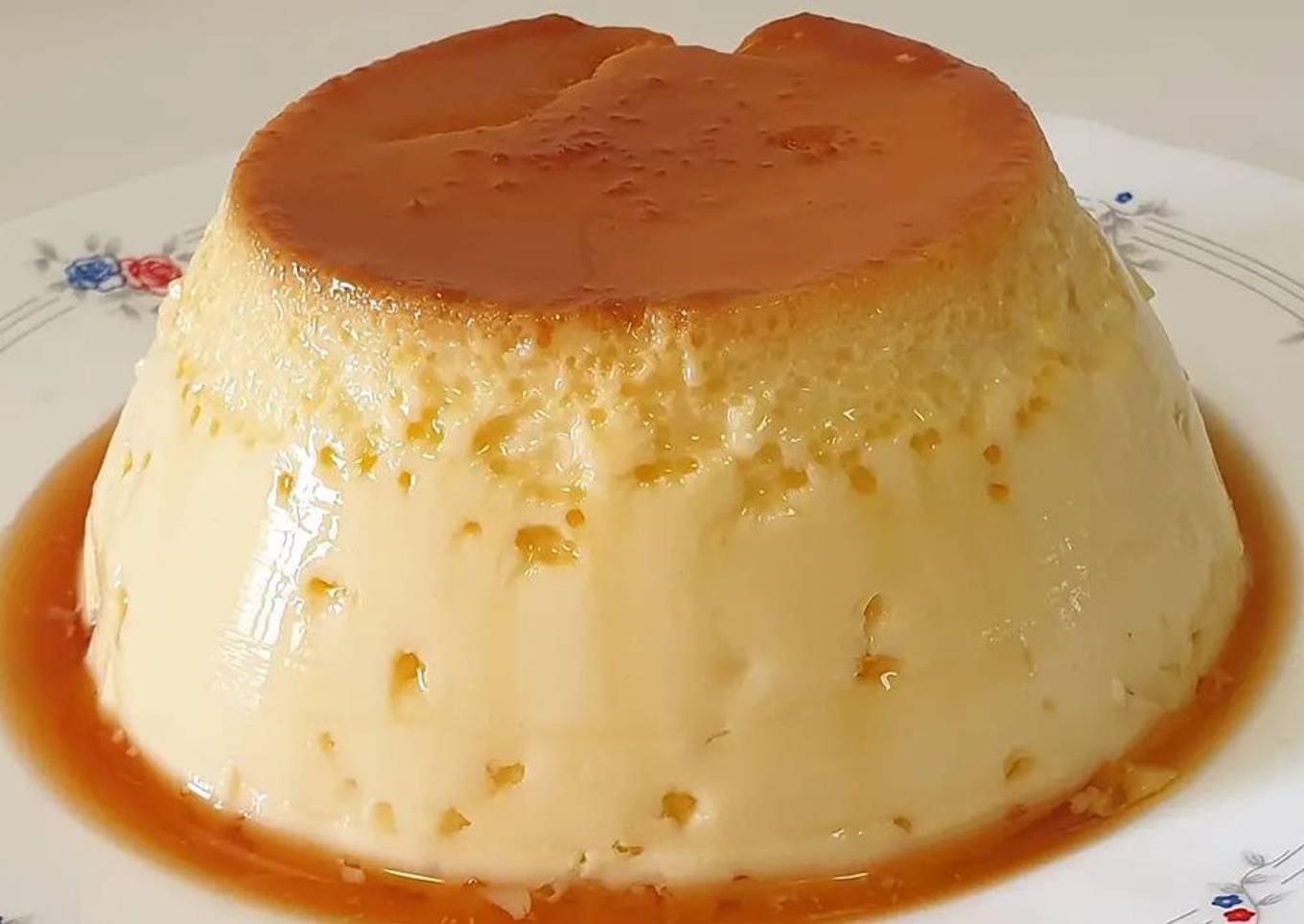 Flan de huevo casero