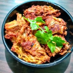 A picture of Kathal Jackfruit Masala.