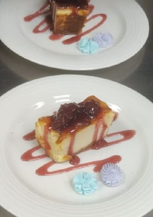 Una foto de Tarta de queso al horno