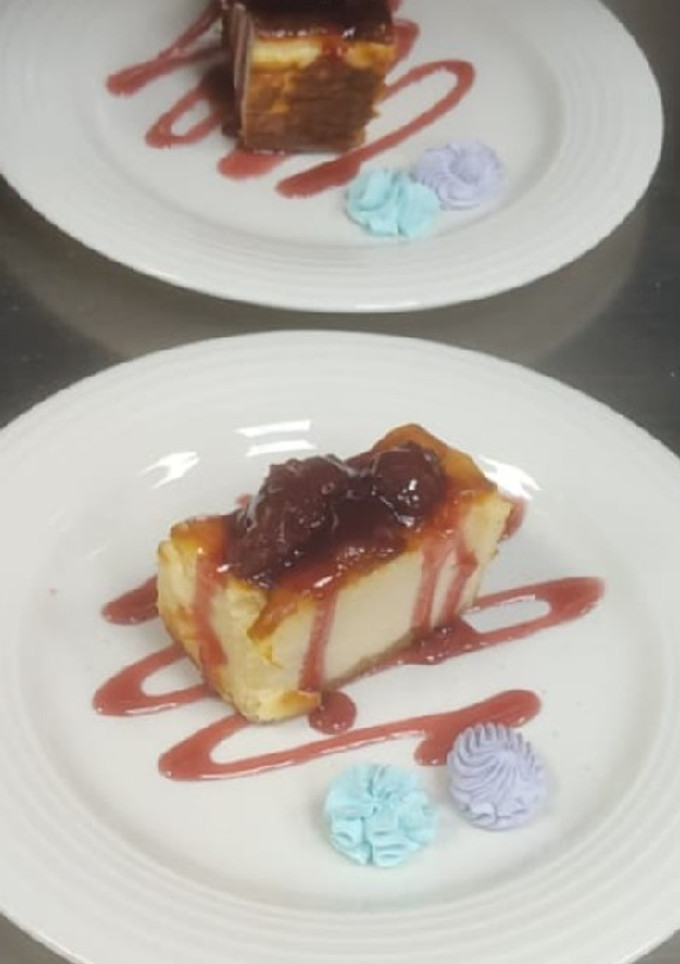 Una foto de Tarta de queso al horno