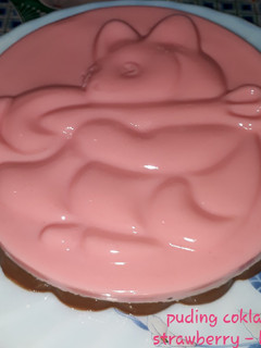 Foto resep Puding Coklat Strawberry