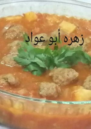 صورة لوصفة داود باشا مع البطاطس