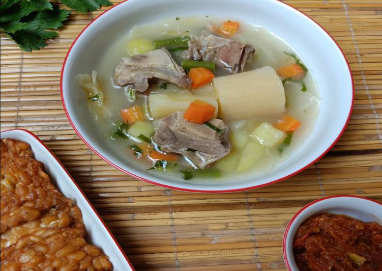 Sup Singkong Ayam Kampung