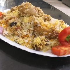 A picture of Chicken biryani.